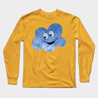 Cute Happy Smiling Cloud Long Sleeve T-Shirt